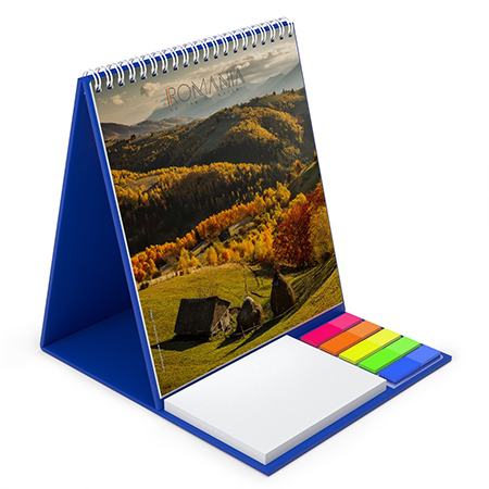 Calendar vertical de birou cu notite repozitionabile Romania