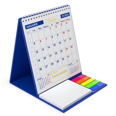 Calendar vertical de birou cu notite repozitionabile Triptic 1