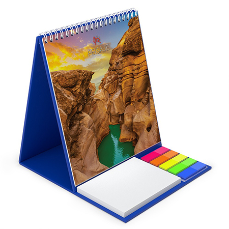 Calendar de birou vertical cu notite repozitionabile Peisaje
