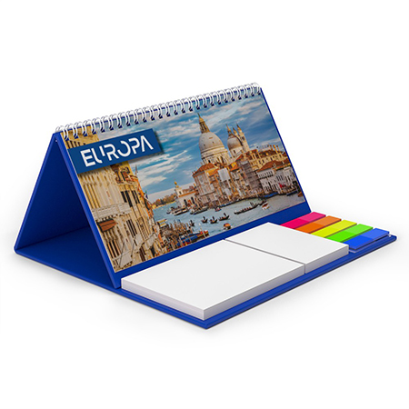 Calendar de birou cu notite repozitionabile Europa
