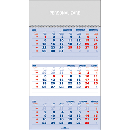 Calendar Triptic 