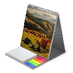 Calendar vertical de birou cu notite repozitionabile Romania