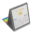 Calendar vertical de birou cu notite repozitionabile Triptic 2